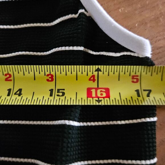 Ronni Nicole Women's Size 10 | Black & White Striped Sleeveless Tank Top Tank - Picture 5 of 5